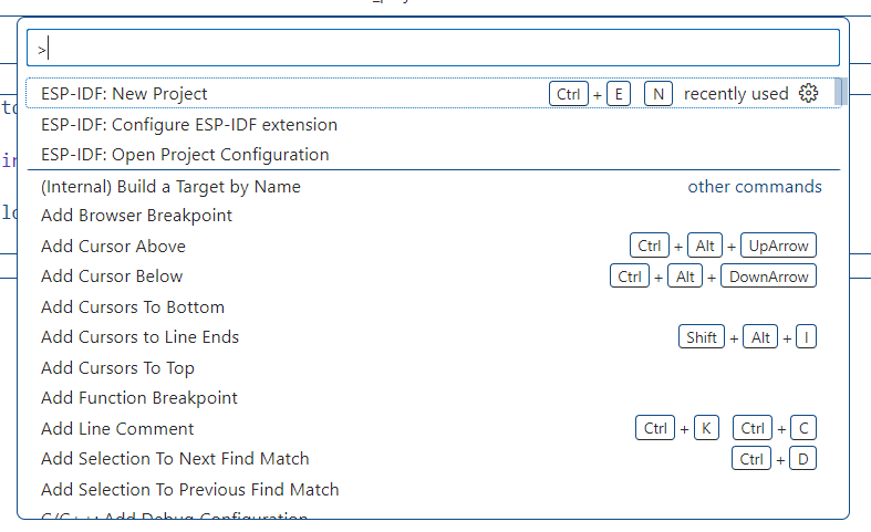 ESP-IDF  new project 