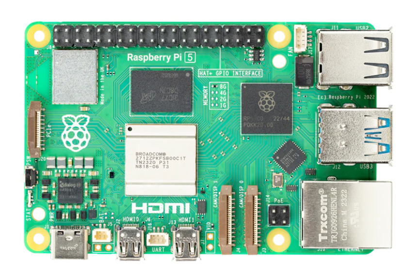 PCB TOP LAYOUT Raspberry Pi 5